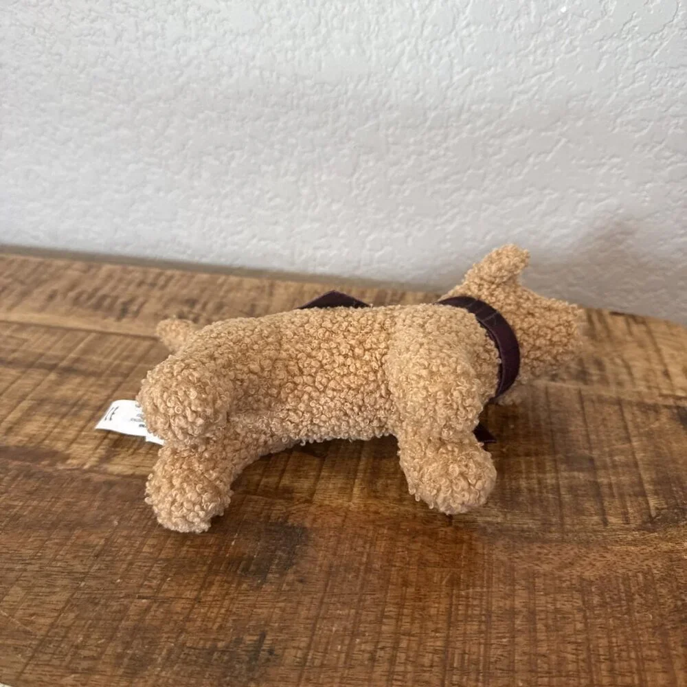 Victoria's Secret Pink Holiday 2024 Brown Mini Dog Plush Limited Edition 4.5